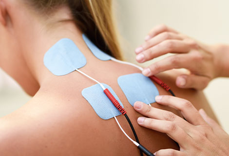 Electrical Muscle Stimulation therapy for auto accident injury